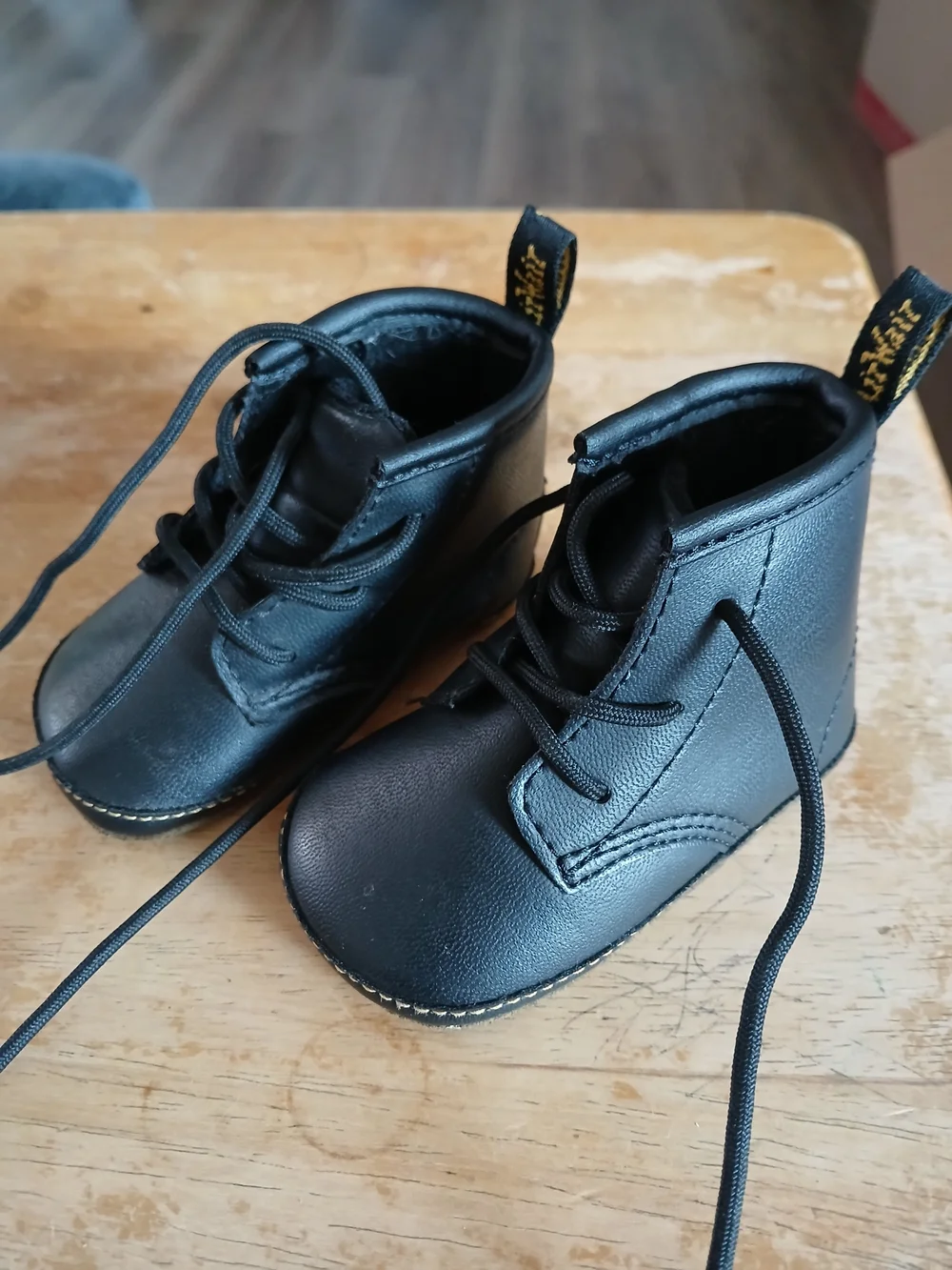 Dr. Martens Black Kids Lace-Up Ankle Boots